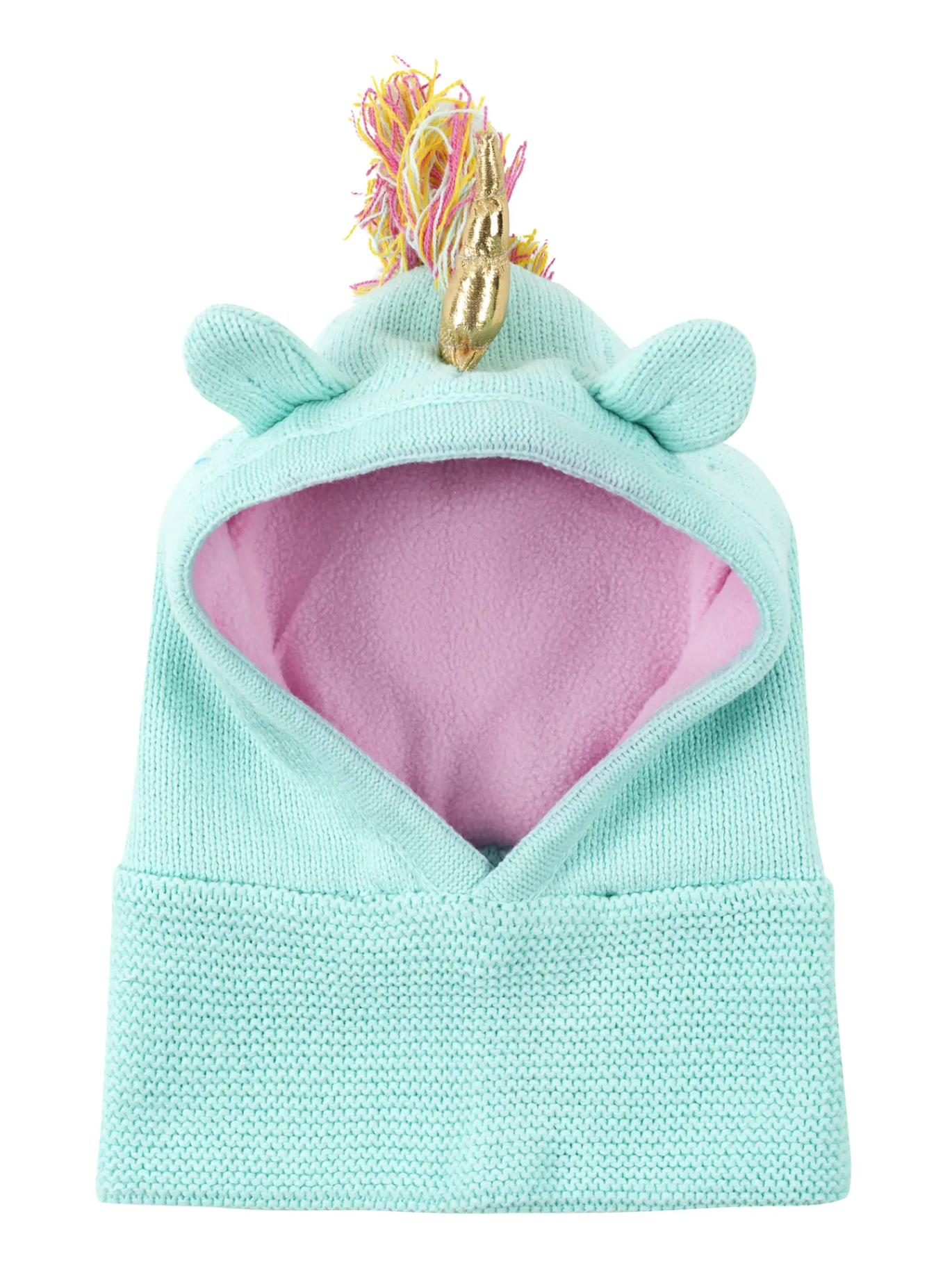 ZOOCCHINI BABY/TODDLER KNIT BALACLAVA HAT - ALLIE THE ALICORN-12-24 months