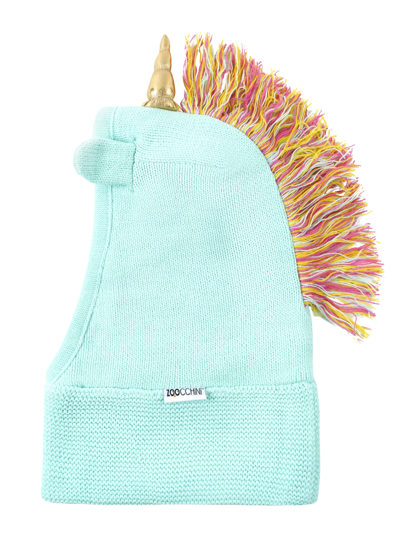 ZOOCCHINI BABY/TODDLER KNIT BALACLAVA HAT - ALLIE THE ALICORN-12-24 months