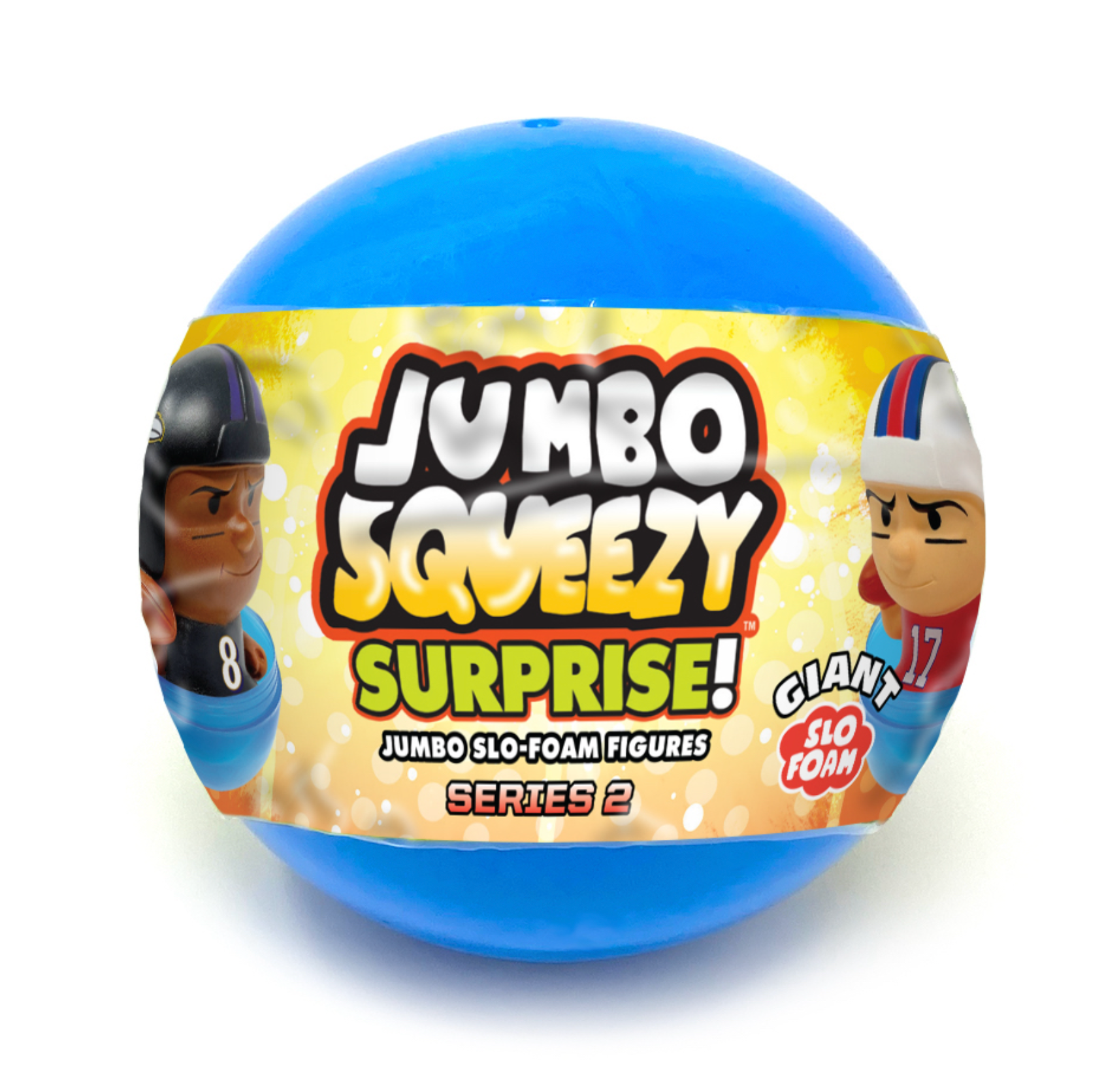 NFL Jumbo Squeezy Surprise! Capsule Series 2-1 figure per ball