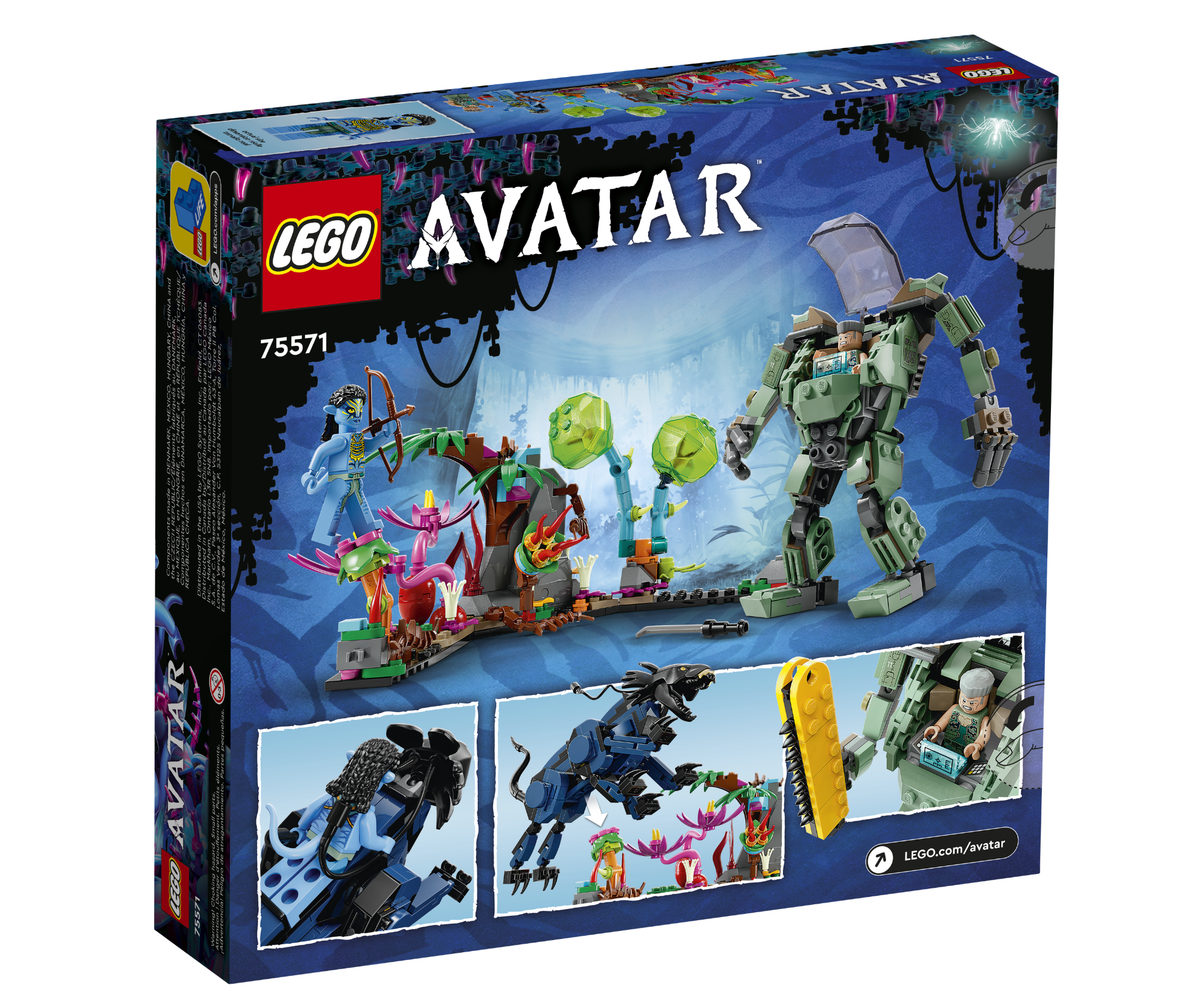 LEGO® Avatar Neytiri & Thanator vs. AMP Suit Quaritch (75571)