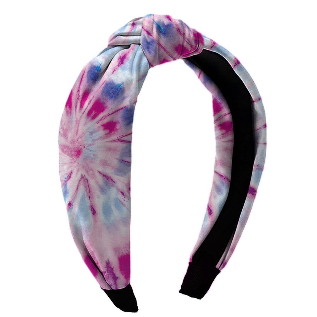 Tie Dye Knot Headbands - Assorted Tie Dye colors