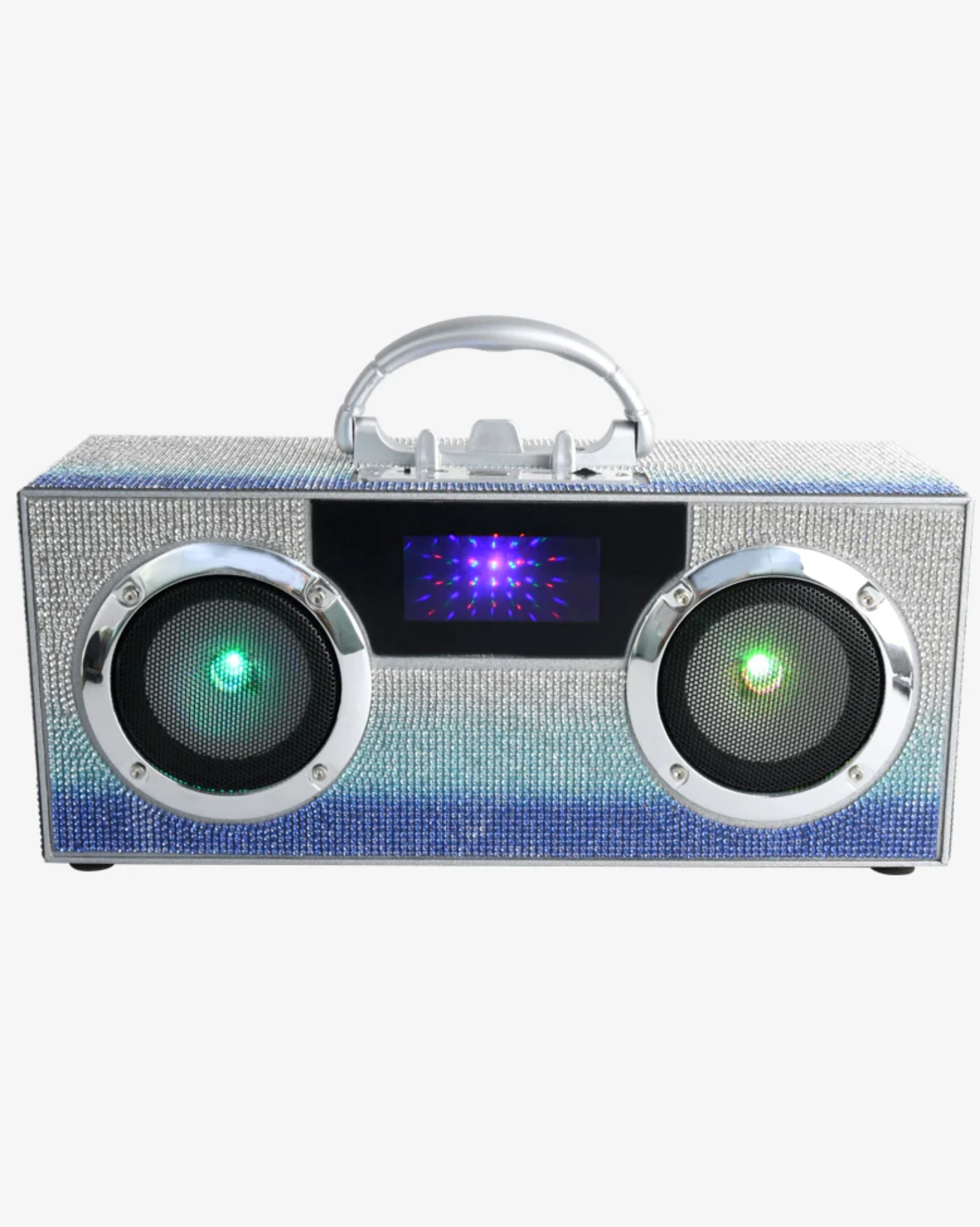 Boombox Couture Mini Bling Boombox with BT & LED Lights