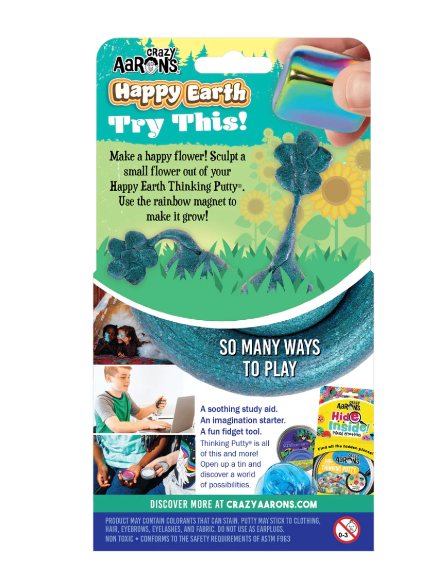 Crazy Aarons Happy Earth Magnetic Thinking Putty