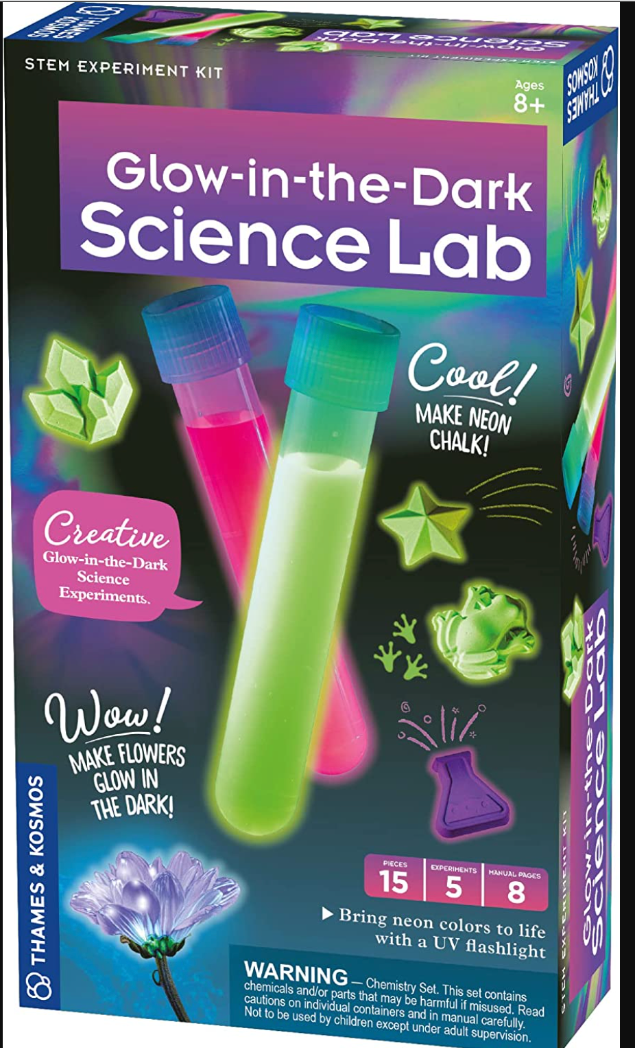 Thames & Kosmos Glow-in-The-Dark Science Lab STEM Experiment Kit