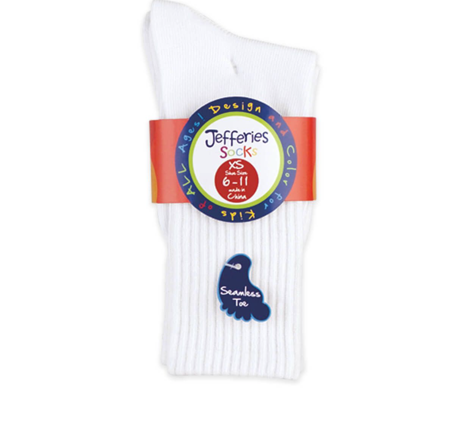 Jefferies Socks Smooth Toe Sport Crew Non-Cushion Socks 3 Pair Pack