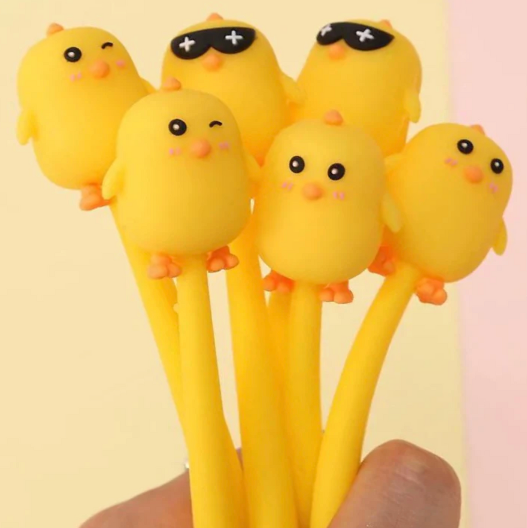 CHICKS WIGGLE GEL PEN-1 per order - random pick