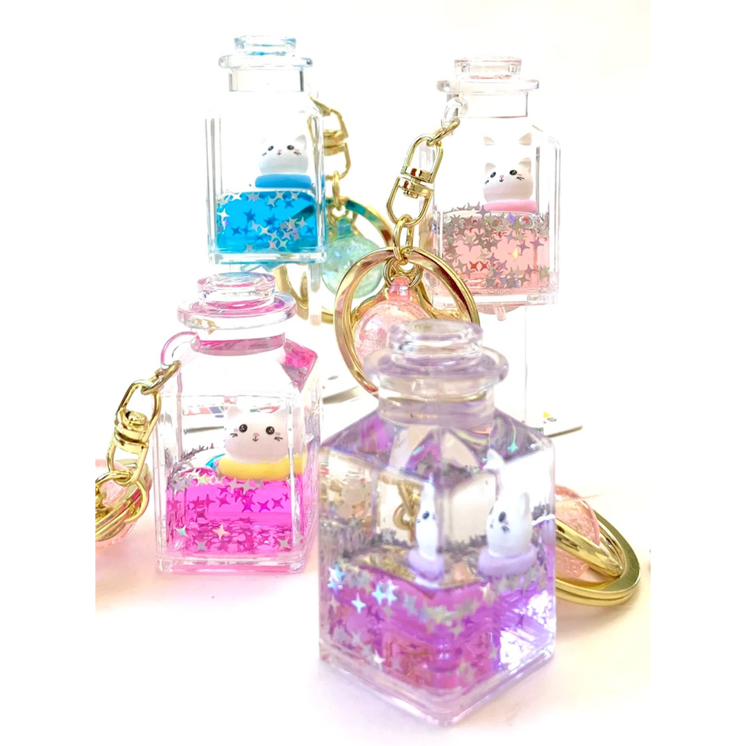 Kitty Floaty Keycharm Jar - Random Pick - One Per Order