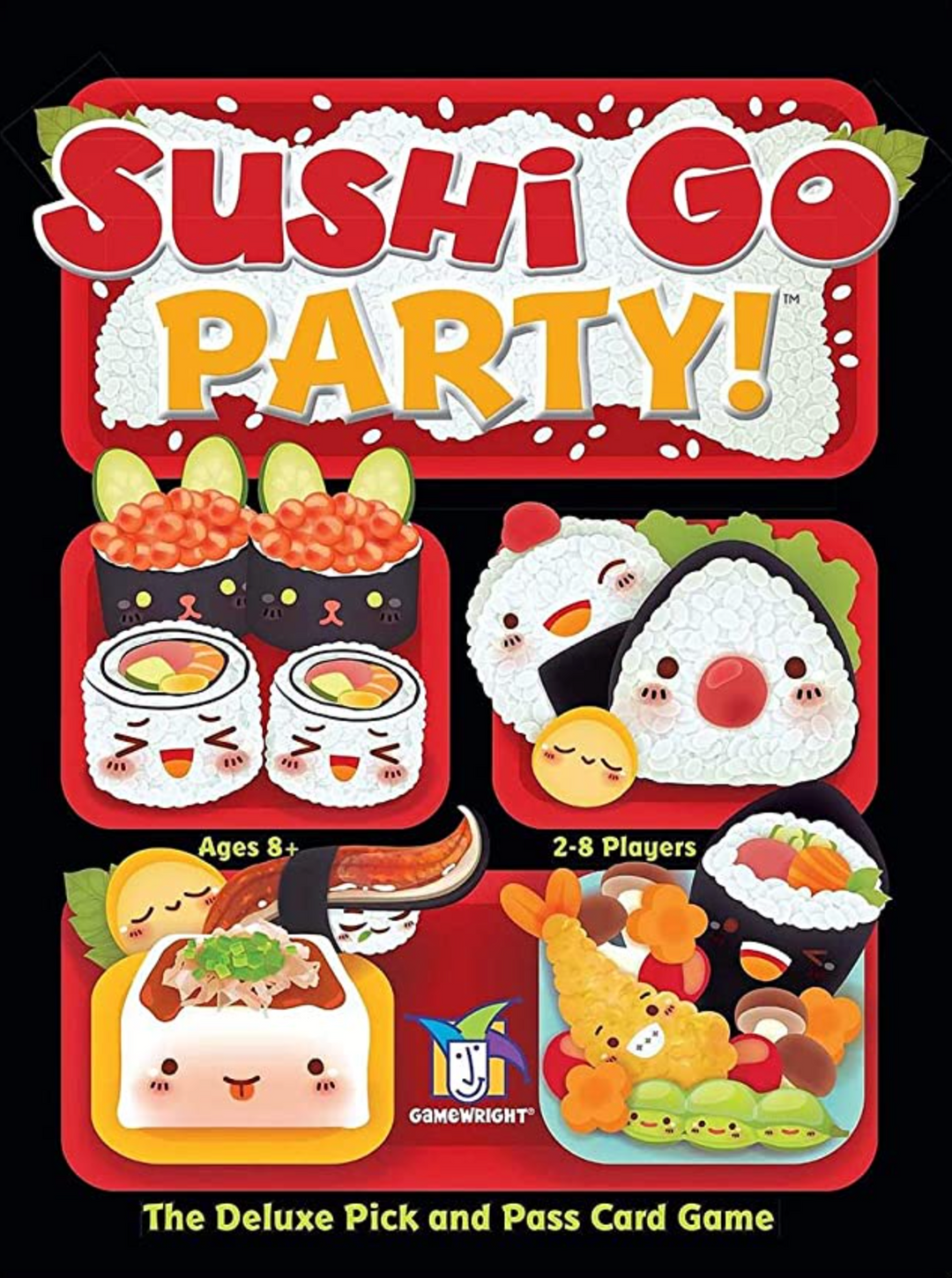Sushi Go Party! - The Deluxe Pick &amp; Pass Card Game by Gamewright