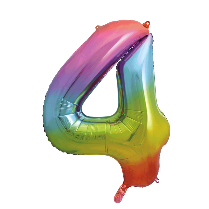 Number Balloons  34"- Rainbow