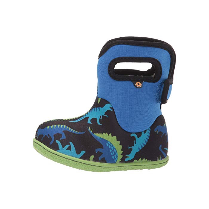 Bogs Boys’ Baby Bogs Dino Waterproof Boots w/ Handles  (Toddler)