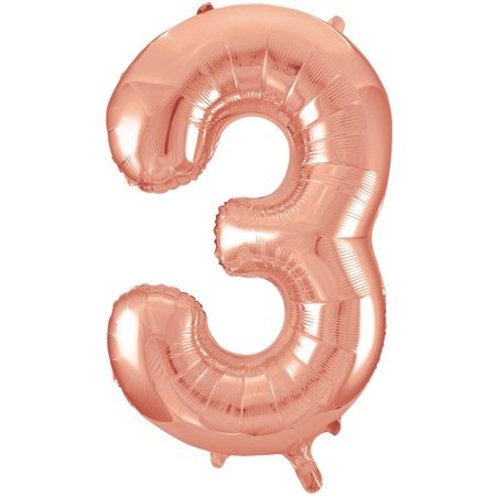 Number Balloons  34"- Rose Gold