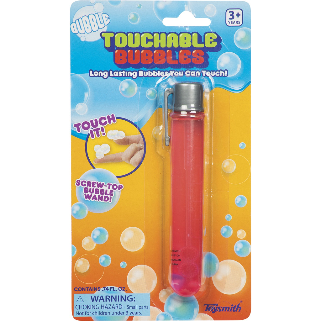 Toysmith Touchable Bubbles Assorted  tube colors 1 Random