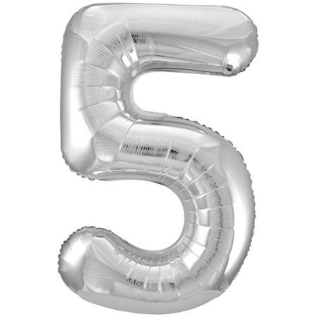 Number Balloons  34"- Silver