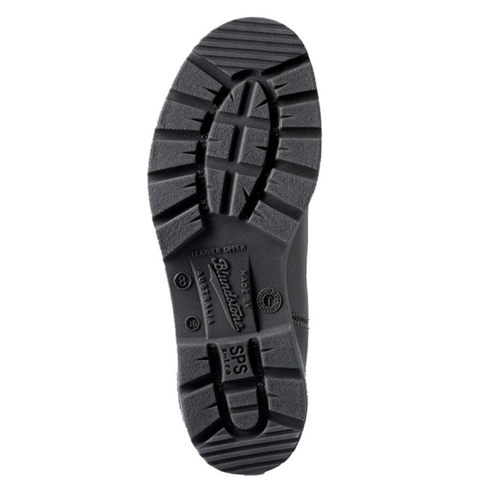 BLUNDSTONE ELASTIC SIDED V-CUT BOOT (BIG KID) black bottom view