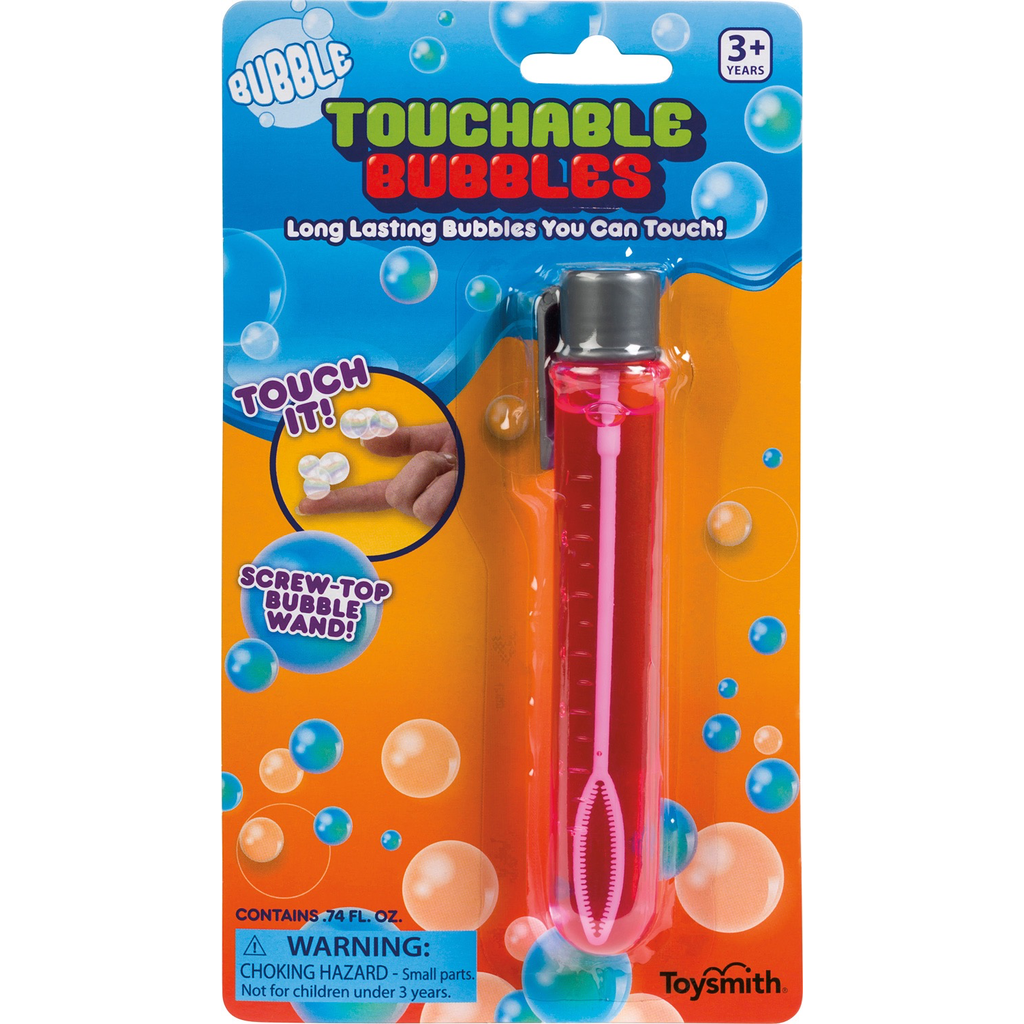 Toysmith Touchable Bubbles Assorted  tube colors 1 Random