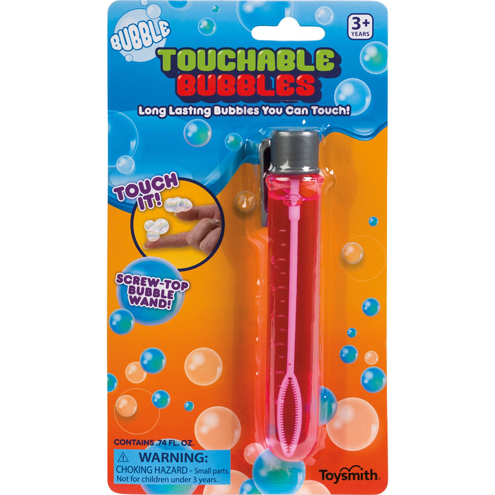 Toysmith Touchable Bubbles Assorted  tube colors 1 Random