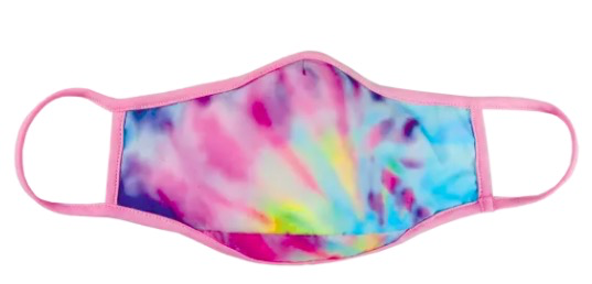i scream Pastel Tie Dye Face Mask Adult size ( ages 13 and up)