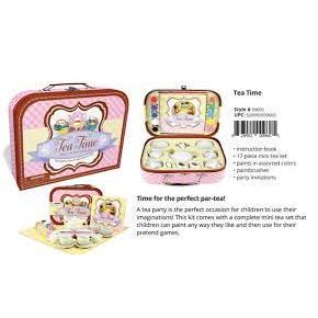 Spicebox Suitcase Tea Time Paint & Pretend Kit