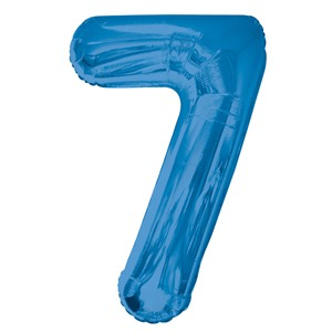 Number Balloons 34"- Blue