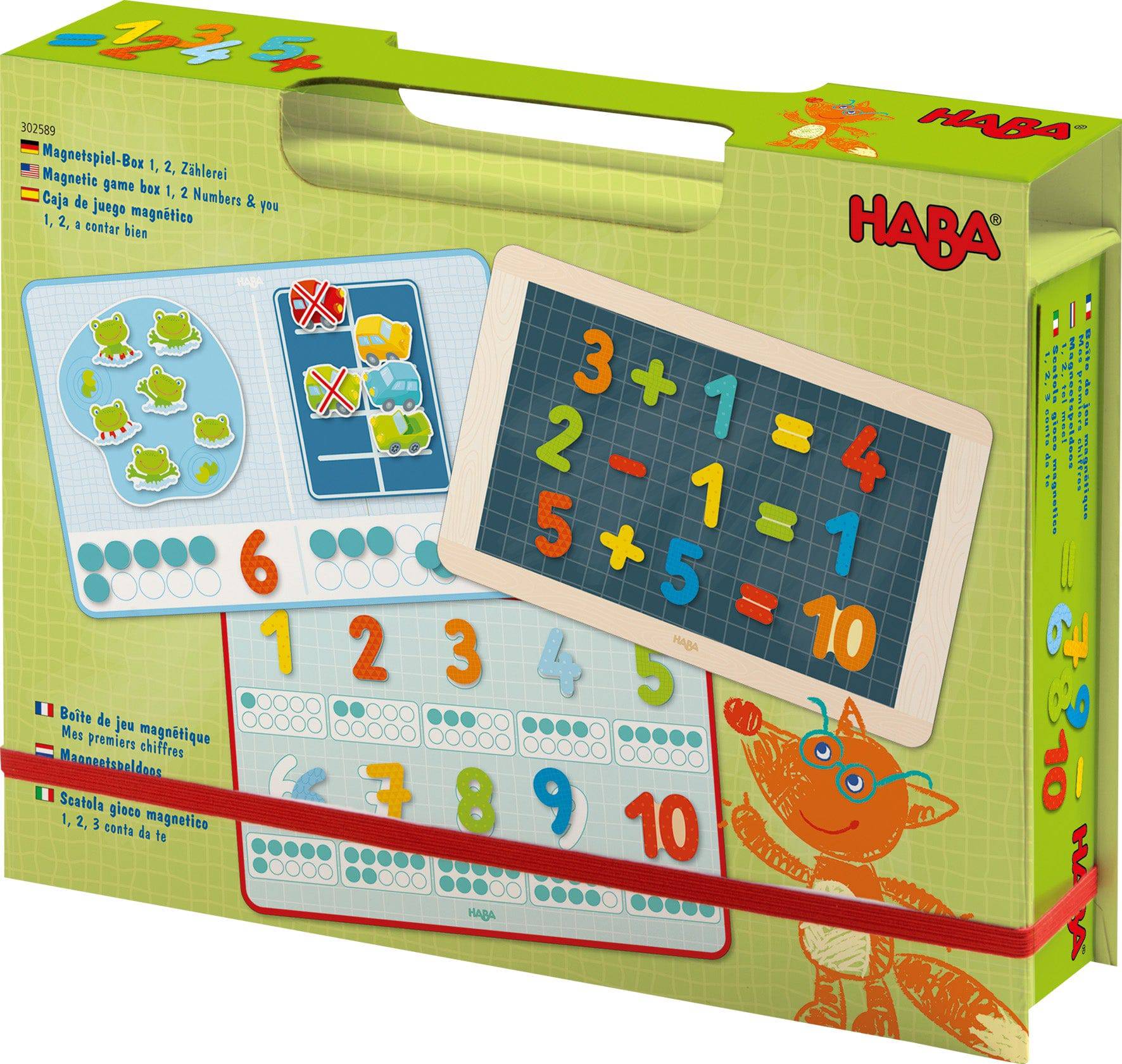 Haba 1, 2 Numbers & You Magnetic 158 Piece Game Box