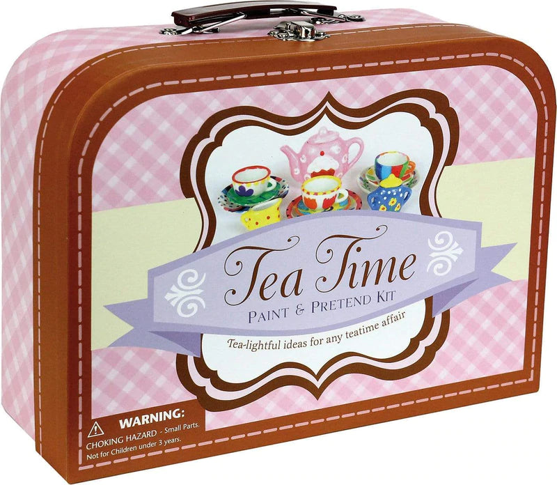 Spicebox Suitcase Tea Time Paint & Pretend Kit