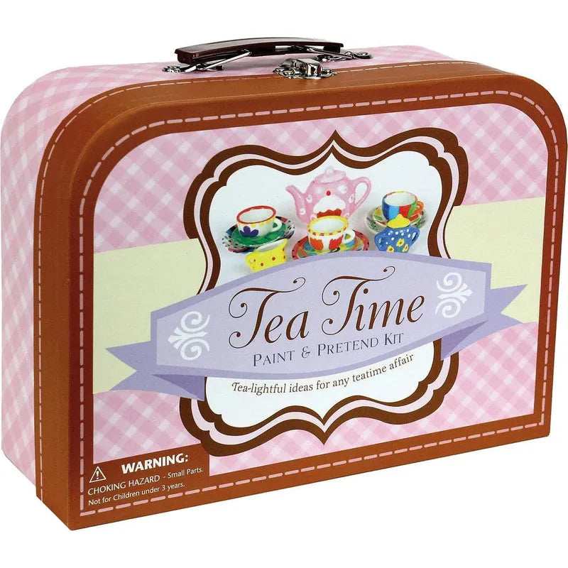 Spicebox Suitcase Tea Time Paint & Pretend Kit