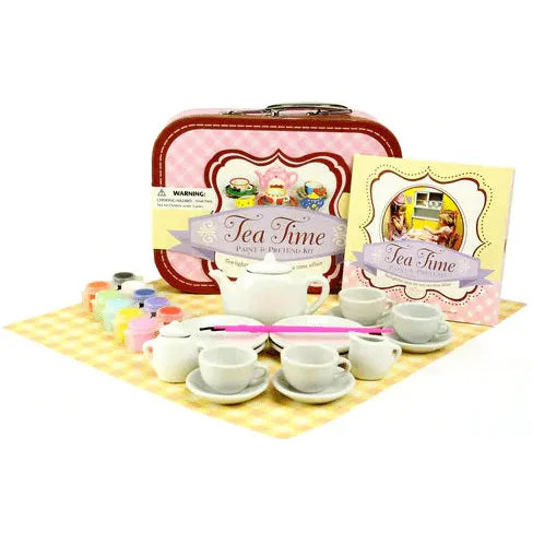 Spicebox Suitcase Tea Time Paint & Pretend Kit