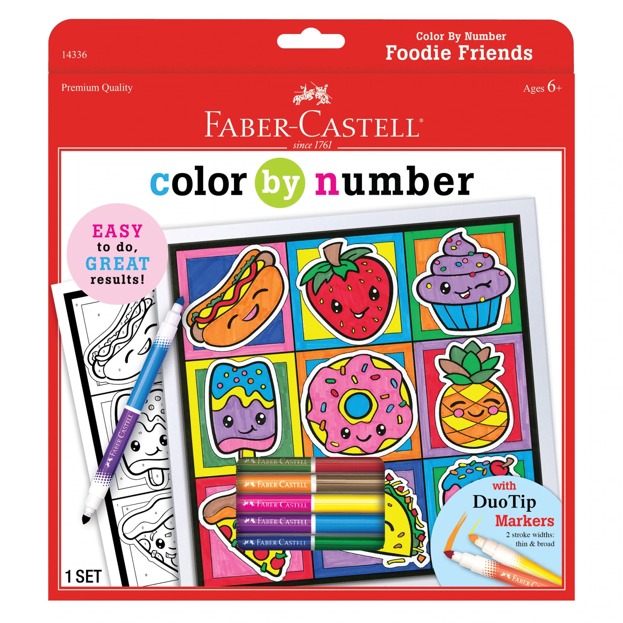 Faber-Castell Color By Number Foodie Friends