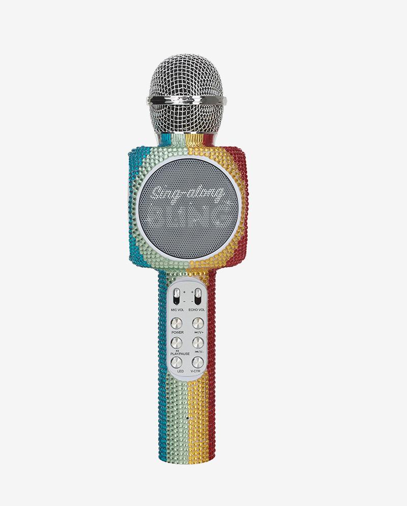 Sing-A-long Rainbow Bling Karaoke Bluetooth Microphone