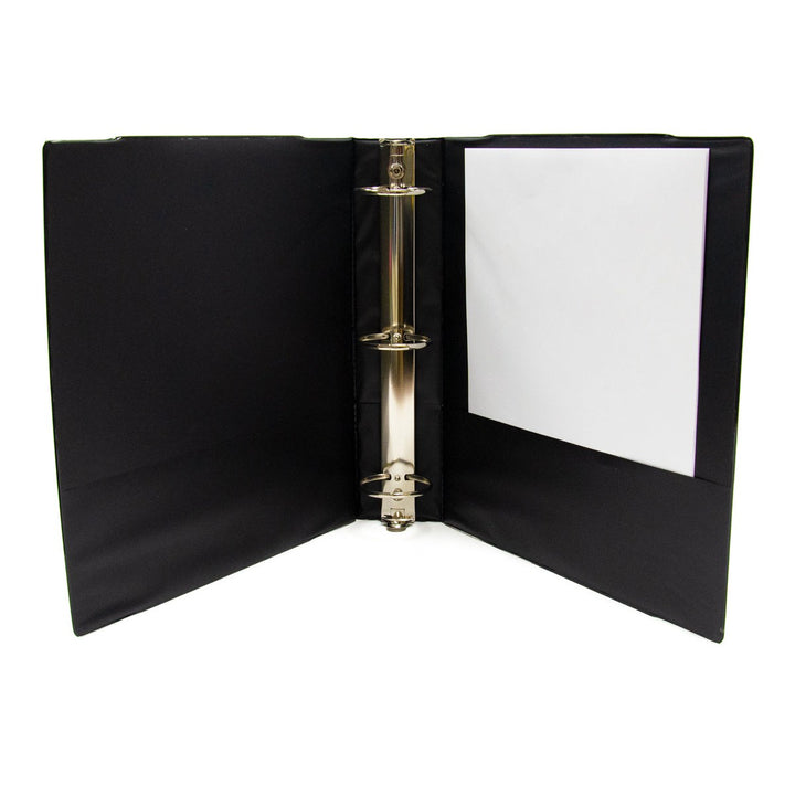 A+ Homework 2" 3-Ring Binder - Black, 2 Inside Pockets, View Cover